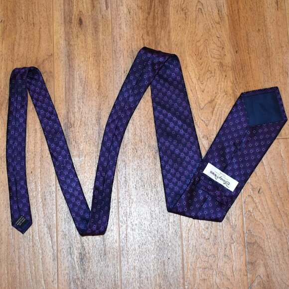 Disney Parks Purple Mickey Mouse Silk Tie - Picture 3 of 7